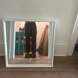 Brandy melville pants! dark blue with stripes, elastic waistband